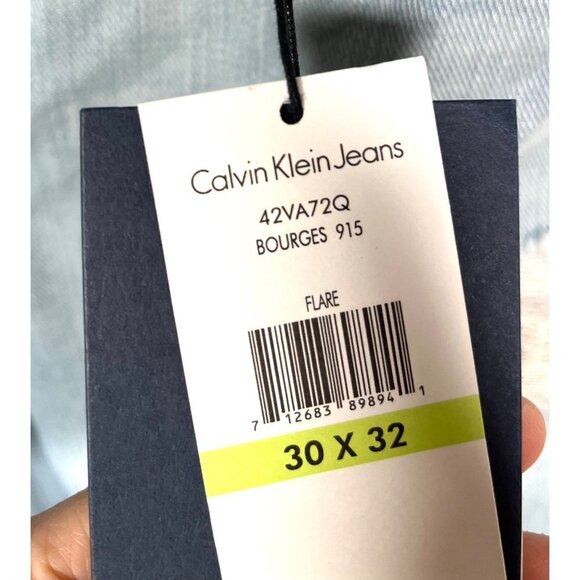 Calvin Klein Bourges Flared Y2K low rise jeans sz 30 - Picture 4 of 13